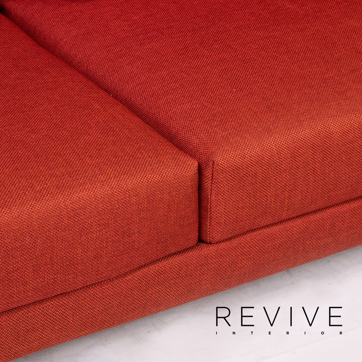 Brühl Moule Stoff Ecksofa Terrakotta Rot Relaxfunktion Funktion Couch #14590