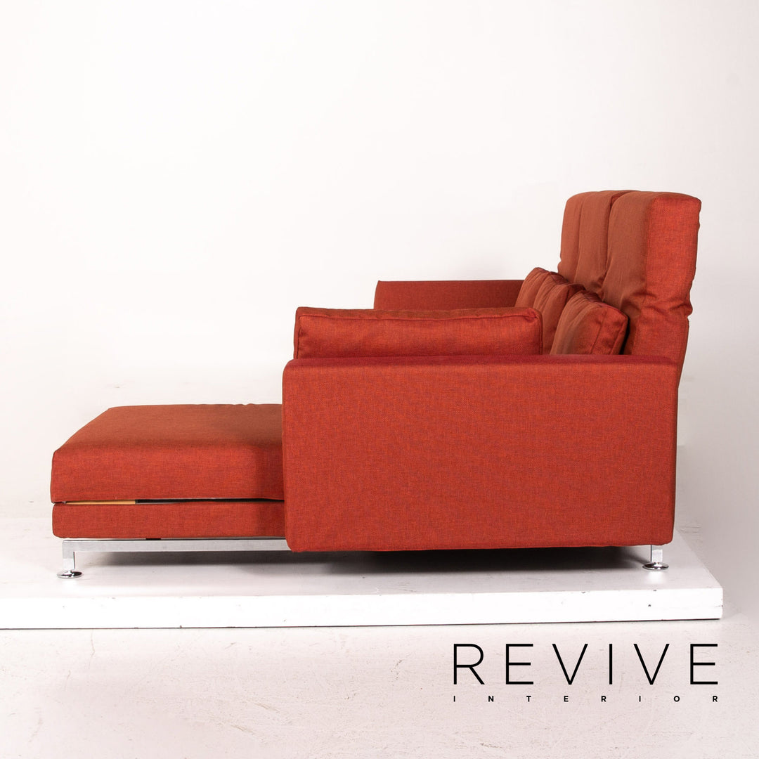 Brühl Moule Stoff Ecksofa Terrakotta Rot Relaxfunktion Funktion Couch #14590