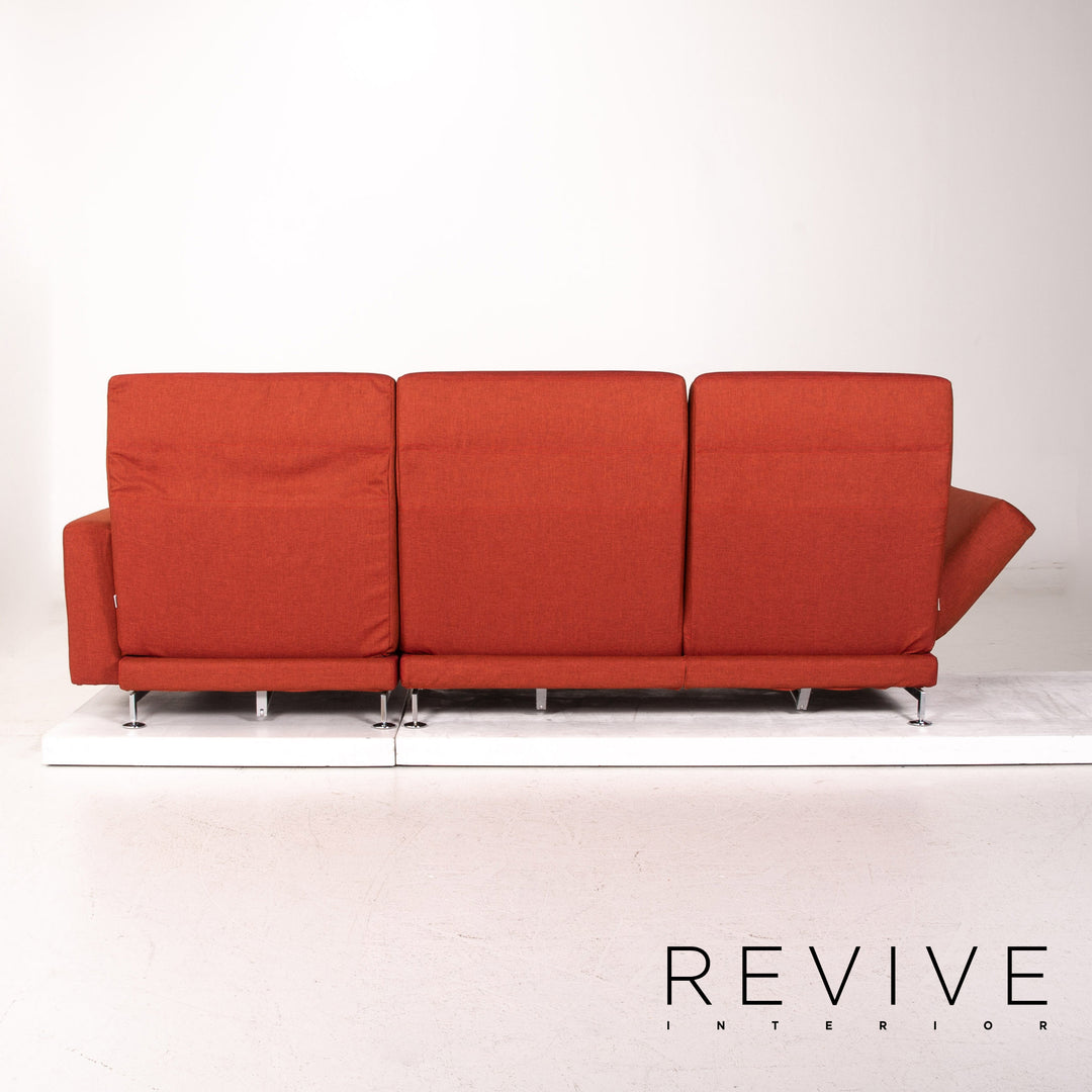 Brühl Moule Stoff Ecksofa Terrakotta Rot Relaxfunktion Funktion Couch #14590