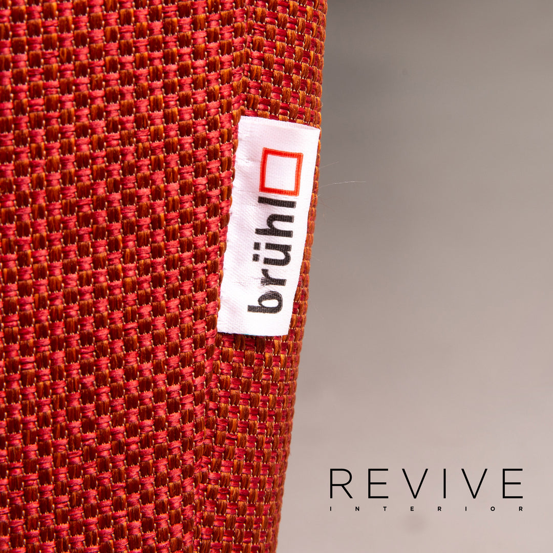 Brühl Moule Stoff Ecksofa Terrakotta Rot Relaxfunktion Funktion Couch #14590