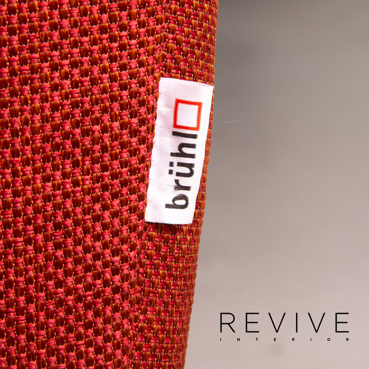 Brühl Moule Stoff Ecksofa Terrakotta Rot Relaxfunktion Funktion Couch #14590
