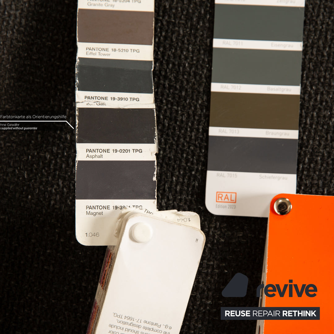 Canapé d'angle en tissu Brühl gris canapé gris foncé