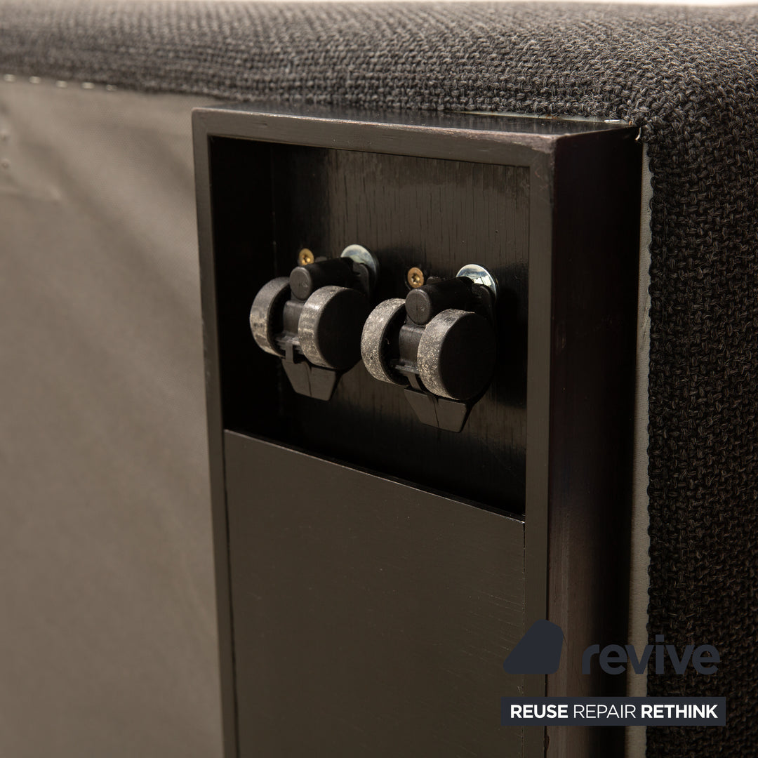 Canapé d'angle en tissu Brühl gris canapé gris foncé