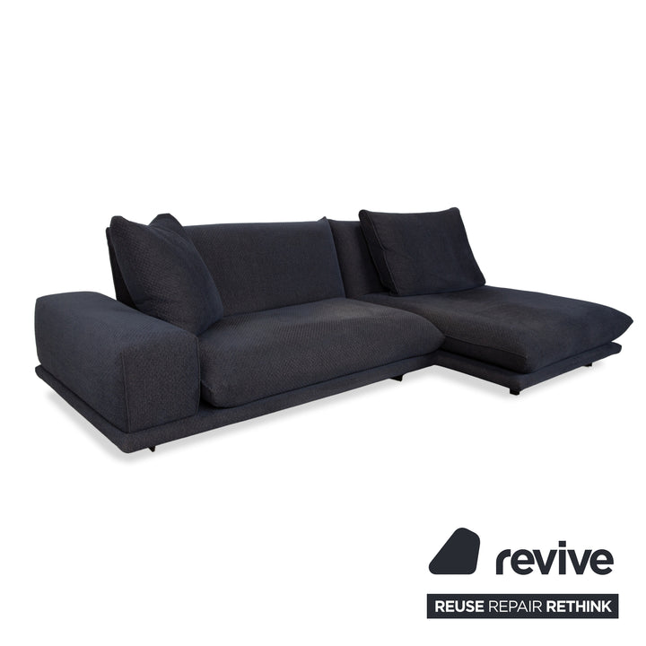 Bullfrog Zaza Stoff Ecksofa Dunkelblau Sofa Couch elektrische Funktion