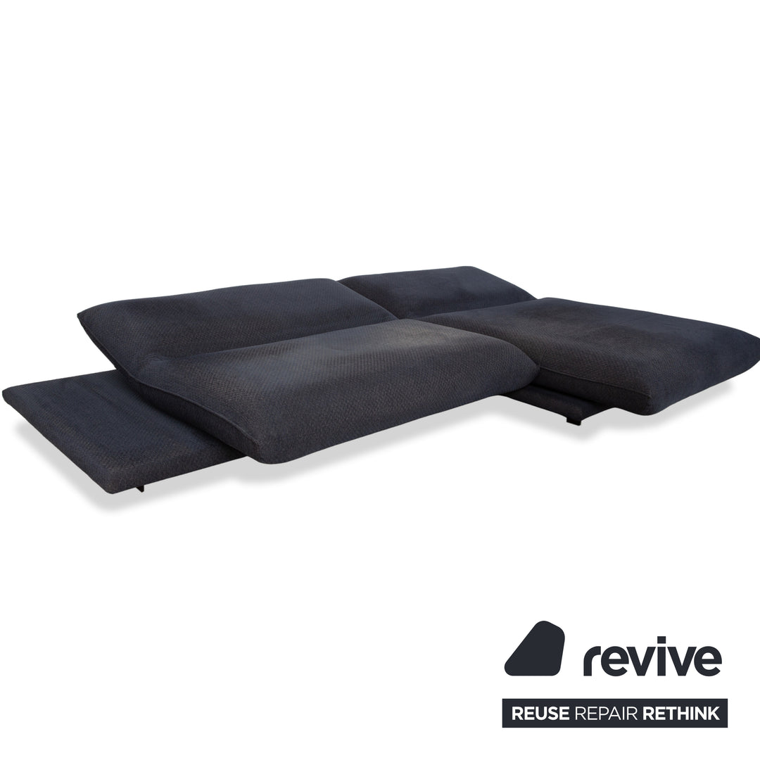 Bullfrog Zaza Stoff Ecksofa Dunkelblau Sofa Couch elektrische Funktion