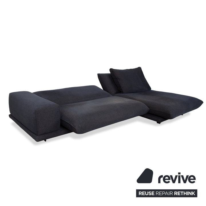 Bullfrog Zaza Stoff Ecksofa Dunkelblau Sofa Couch elektrische Funktion