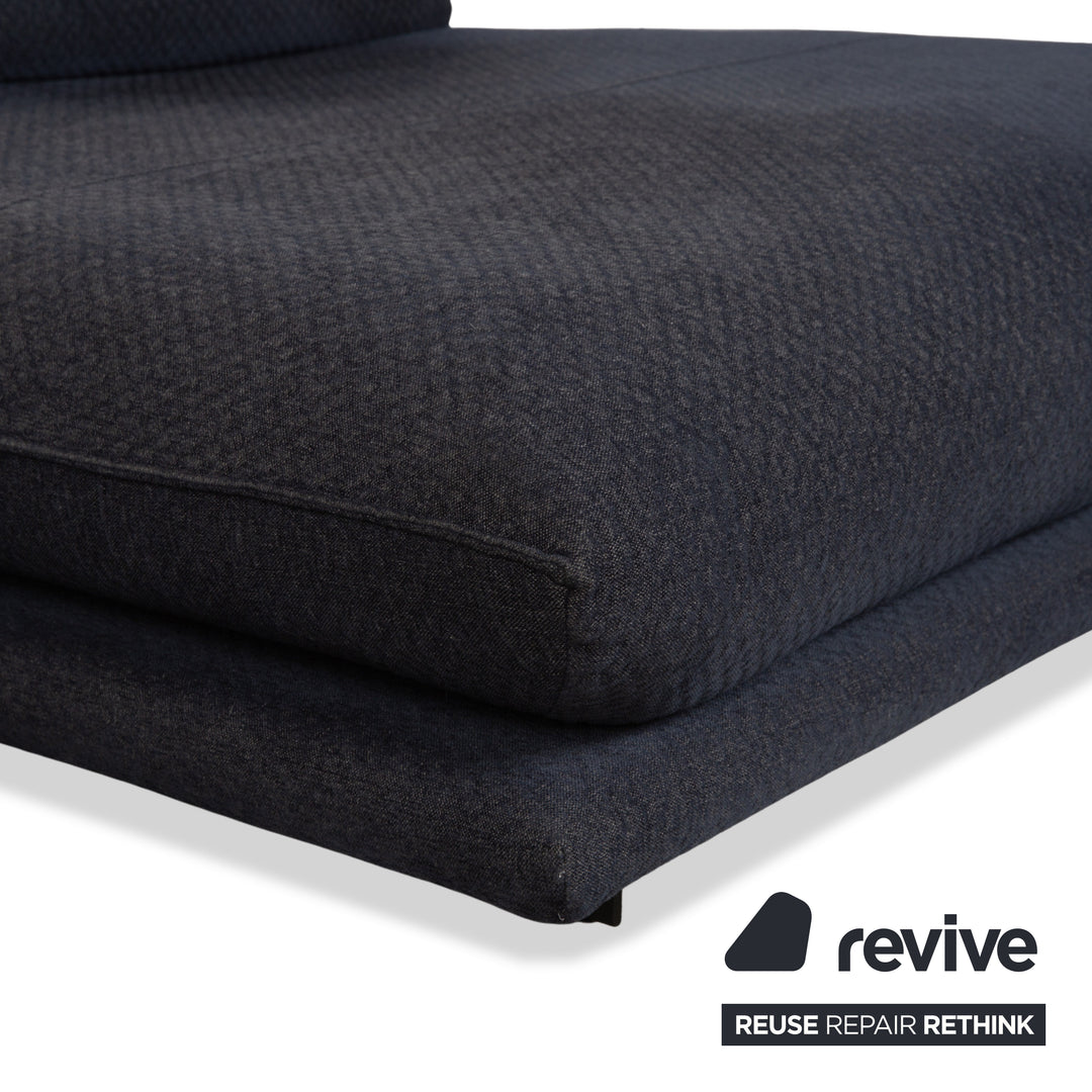 Bullfrog Zaza Stoff Ecksofa Dunkelblau Sofa Couch elektrische Funktion