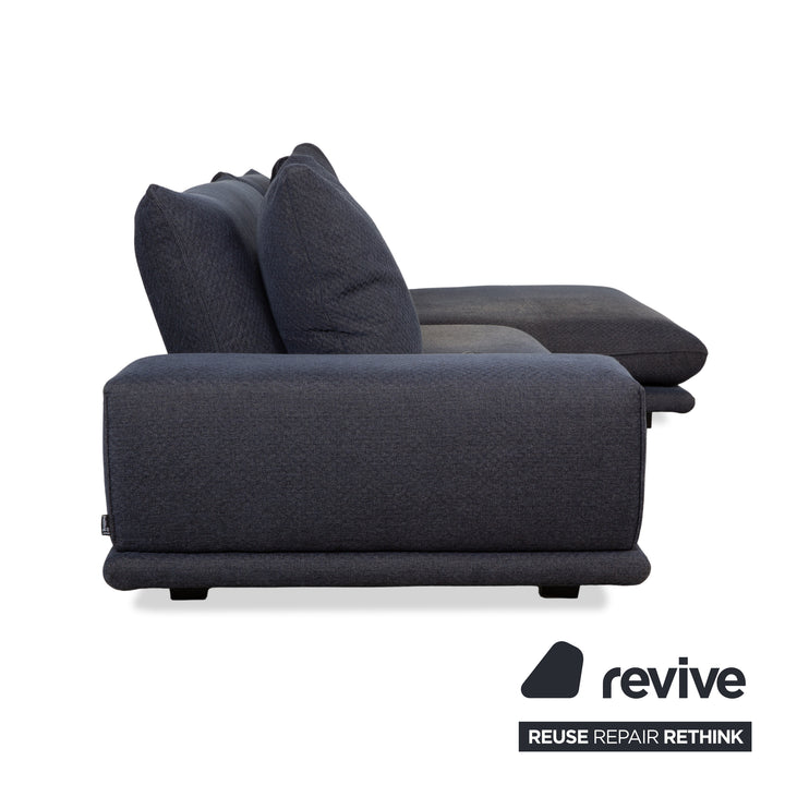 Bullfrog Zaza Stoff Ecksofa Dunkelblau Sofa Couch elektrische Funktion