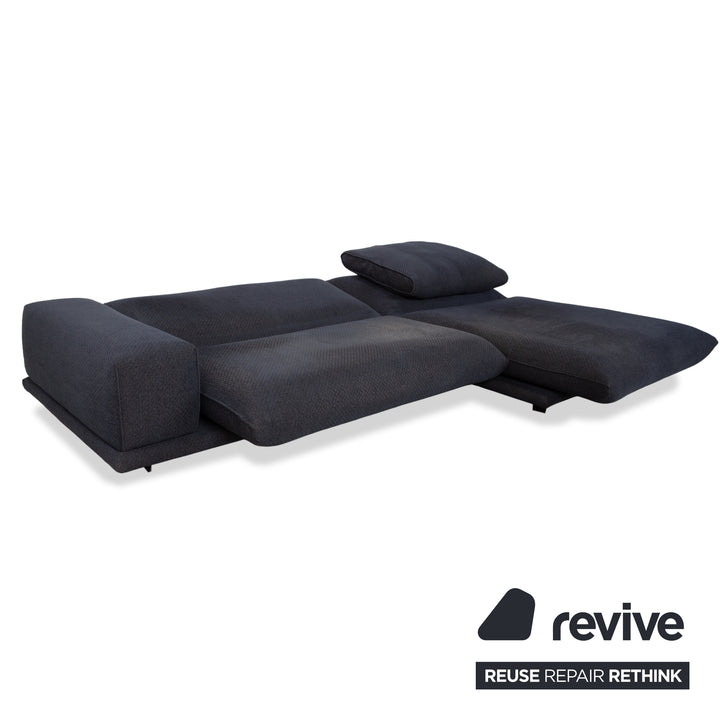 Bullfrog Zaza Stoff Ecksofa Dunkelblau Sofa Couch elektrische Funktion