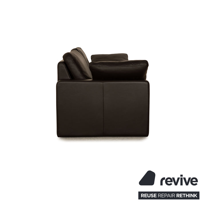 Cor Conseta Leather Two Seater Dark Brown Sofa Couch