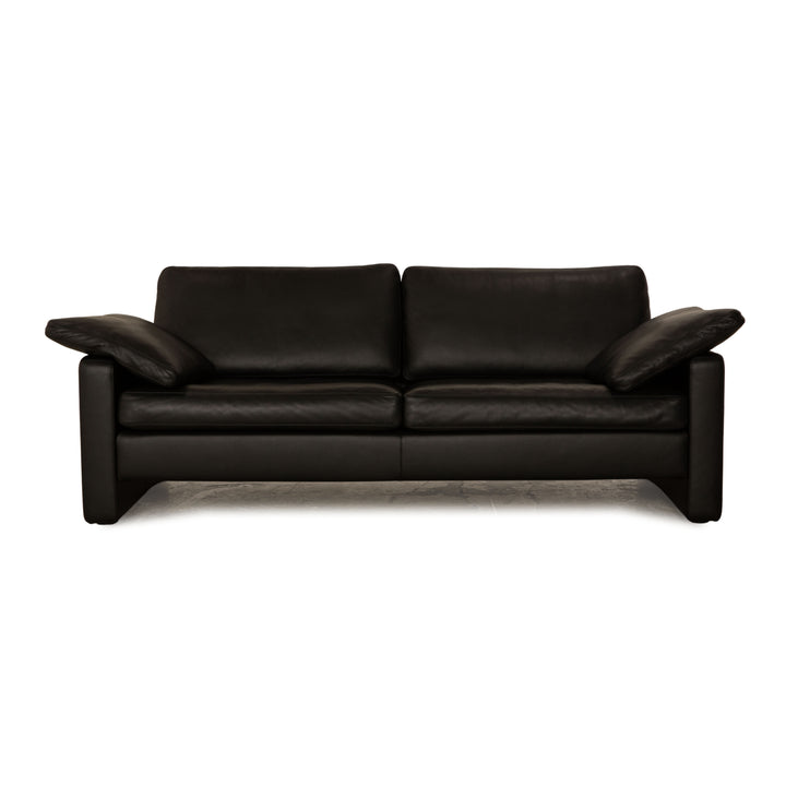 Cor Conseta Leder Zweisitzer Schwarz Sofa Couch