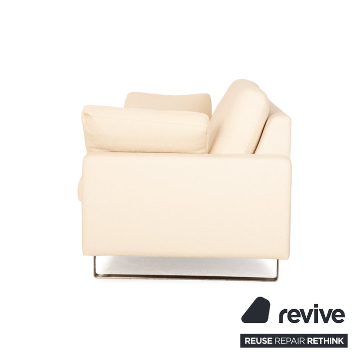 Cor Conseta Stoff Zweisitzer Creme Sofa Couch