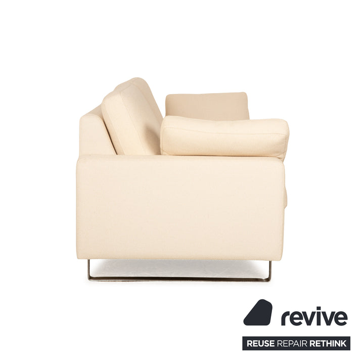Cor Conseta Stoff Zweisitzer Creme Sofa Couch
