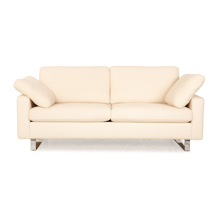 Cor Conseta Stoff Zweisitzer Creme Sofa Couch