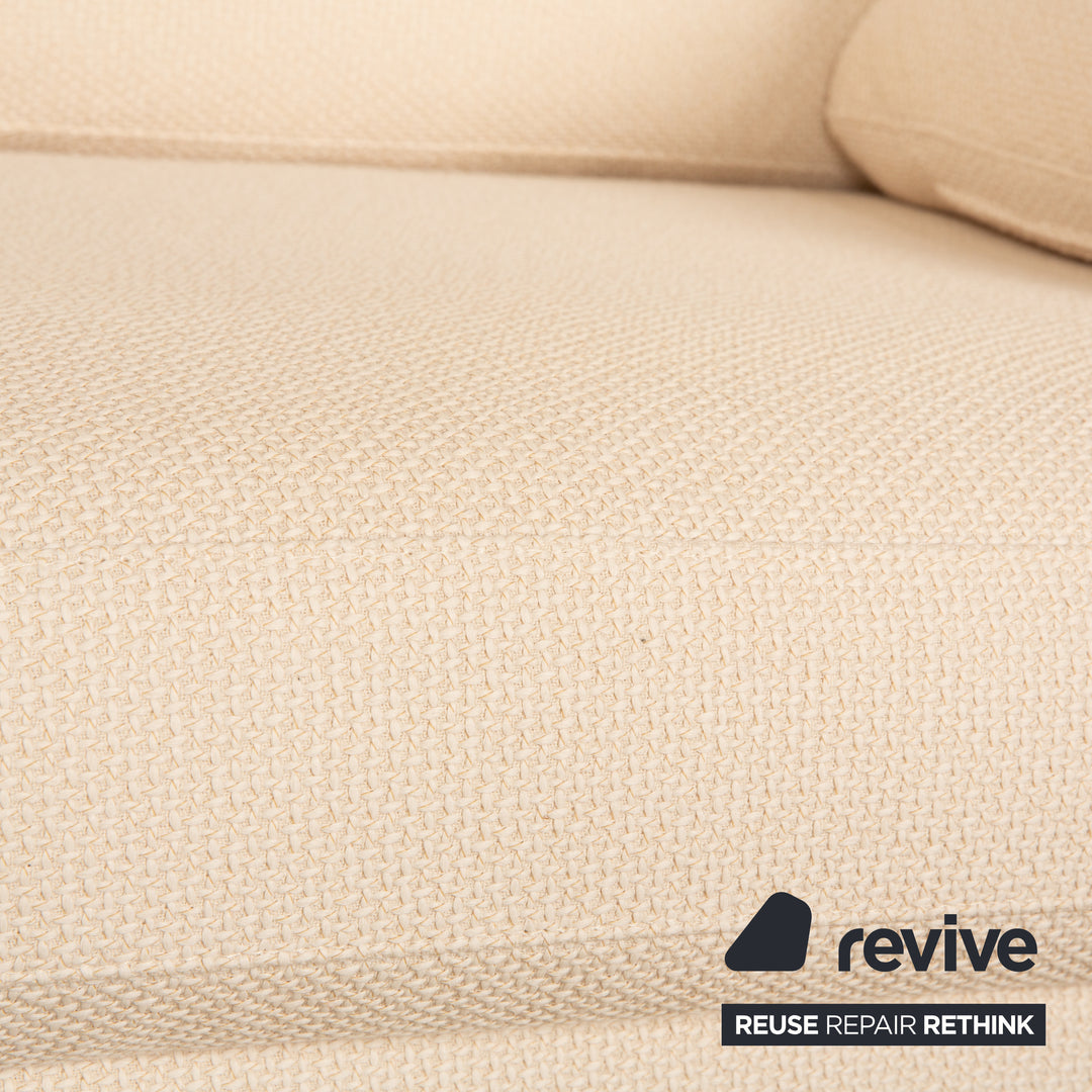 Cor Conseta Stoff Zweisitzer Creme Sofa Couch