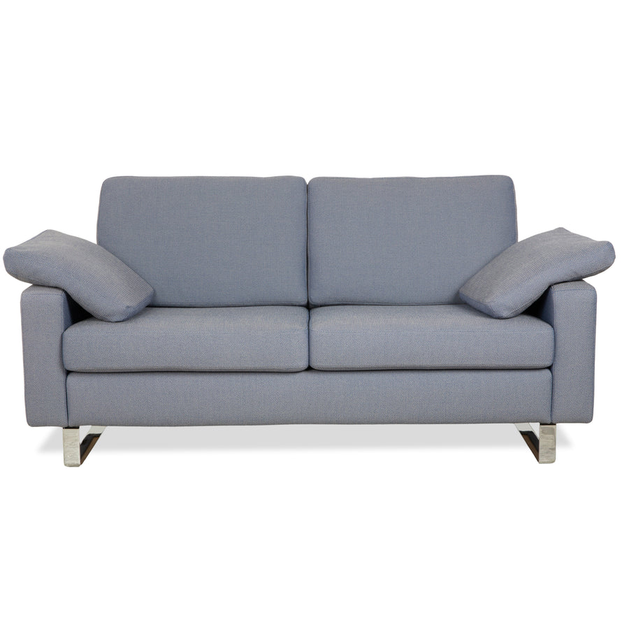Cor Conseta Stoff Zweisitzer Grau Blau Sofa Couch