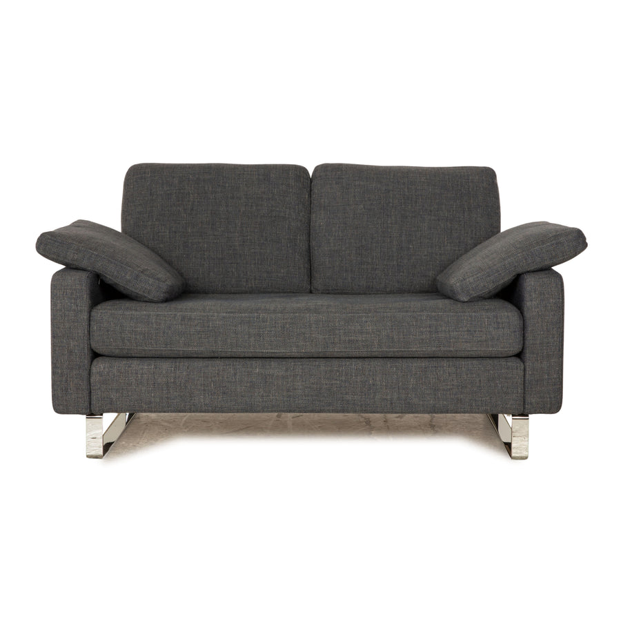 Cor Conseta Stoff Zweisitzer Grau Blau Sofa Couch