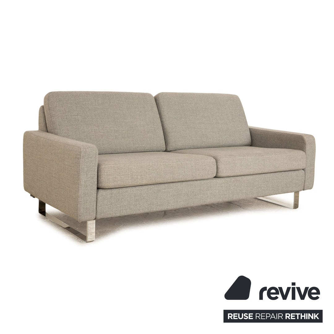 Cor Conseta Stoff Zweisitzer Grau Sofa Couch