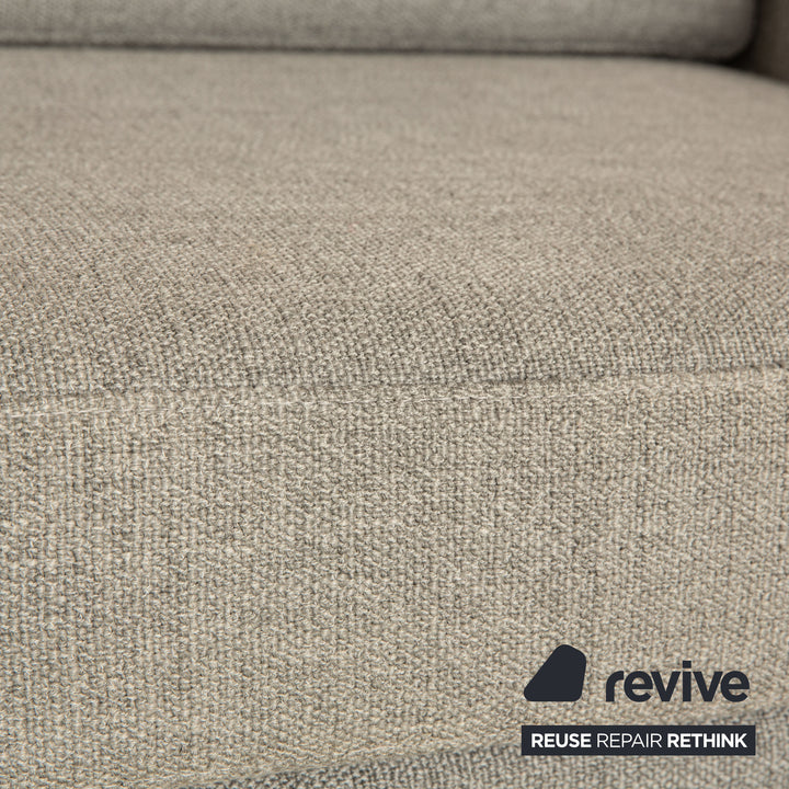 Cor Conseta Stoff Zweisitzer Grau Sofa Couch