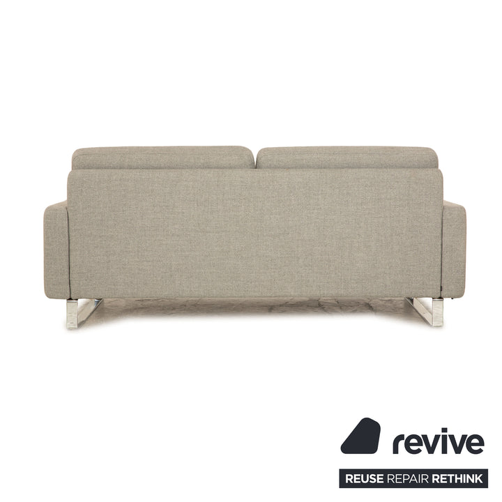 Cor Conseta Stoff Zweisitzer Grau Sofa Couch