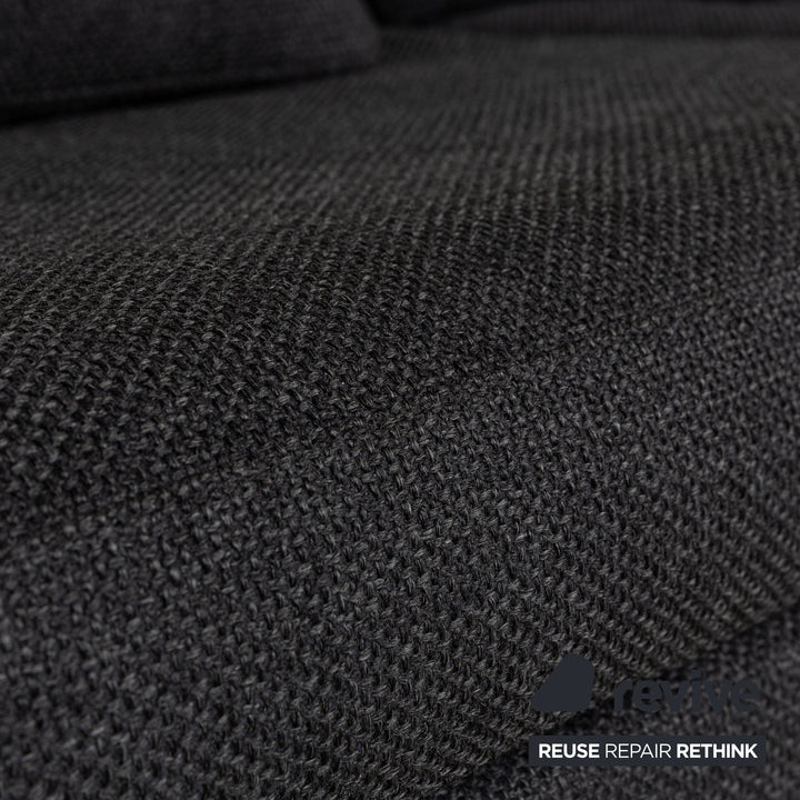 Cor Conseta Stoff Zweisitzer Grau Sofa Couch manuelle Funktion
