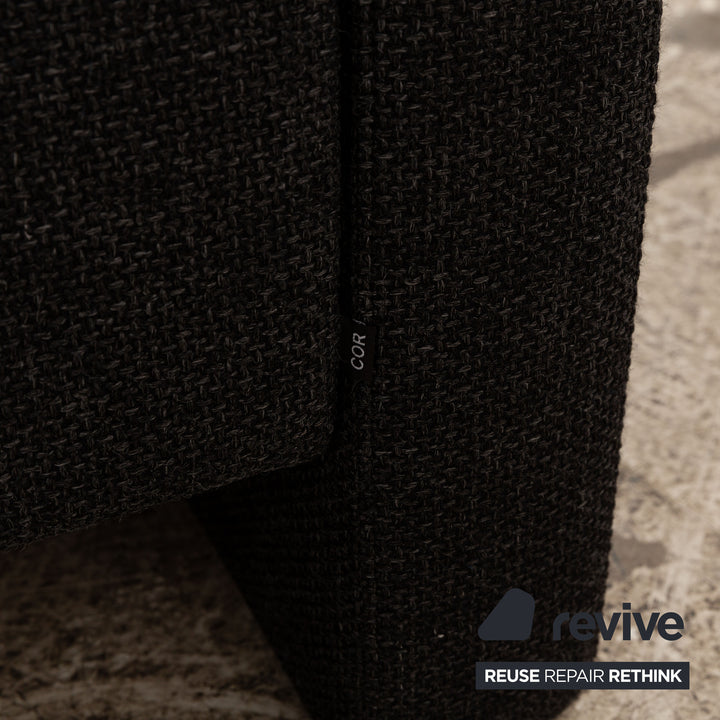 Cor Conseta Stoff Zweisitzer Grau Sofa Couch manuelle Funktion