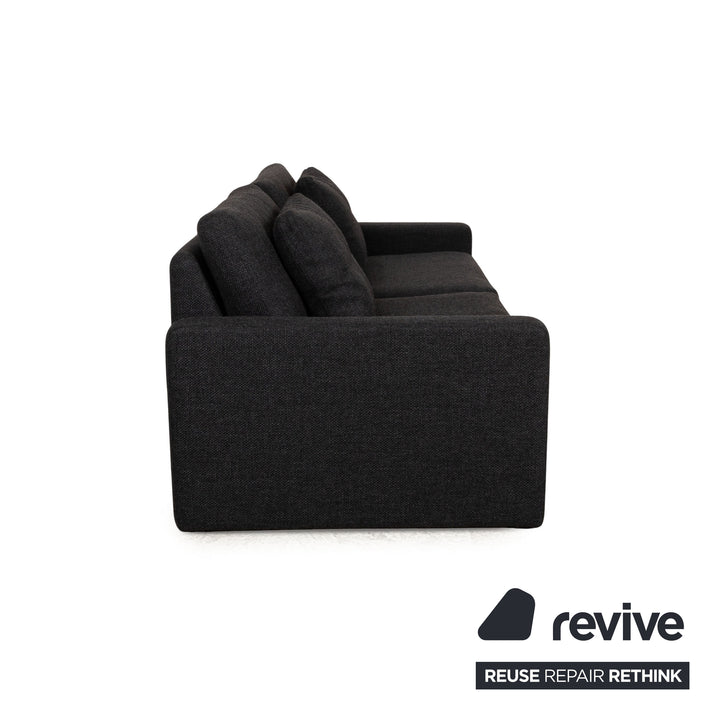 Cor Conseta Stoff Zweisitzer Grau Sofa Couch manuelle Funktion
