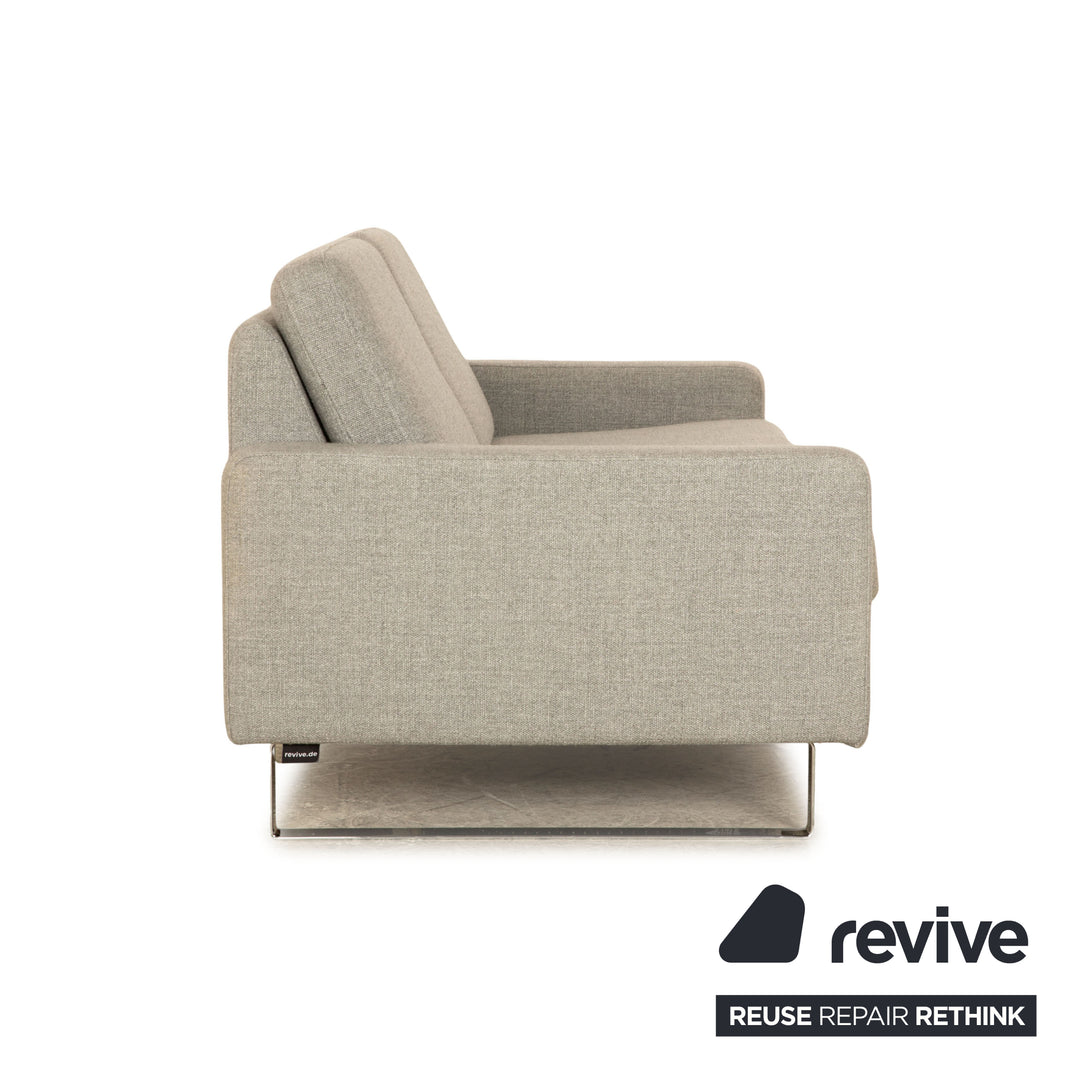 Cor Conseta Stoff Zweisitzer Grau Sofa Couch
