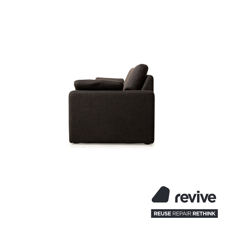 Cor Conseta Stoff Zweisitzer Grau Sofa Couch