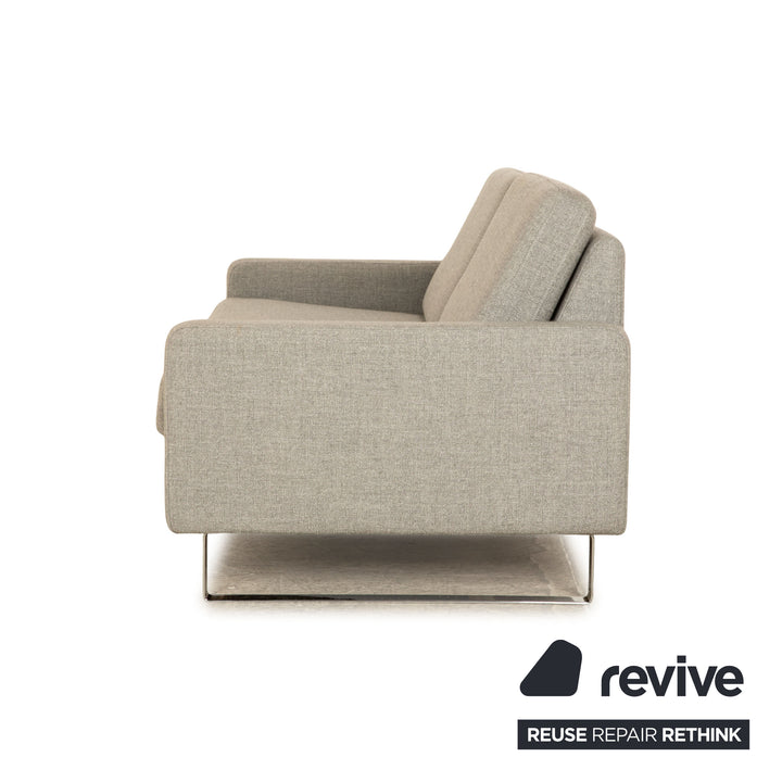 Cor Conseta Stoff Zweisitzer Grau Sofa Couch