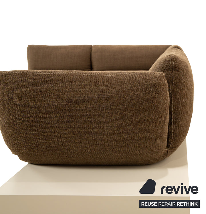Cor Jalis Stoff Ecksofa Braun Sofa Couch inkl. Couchtisch