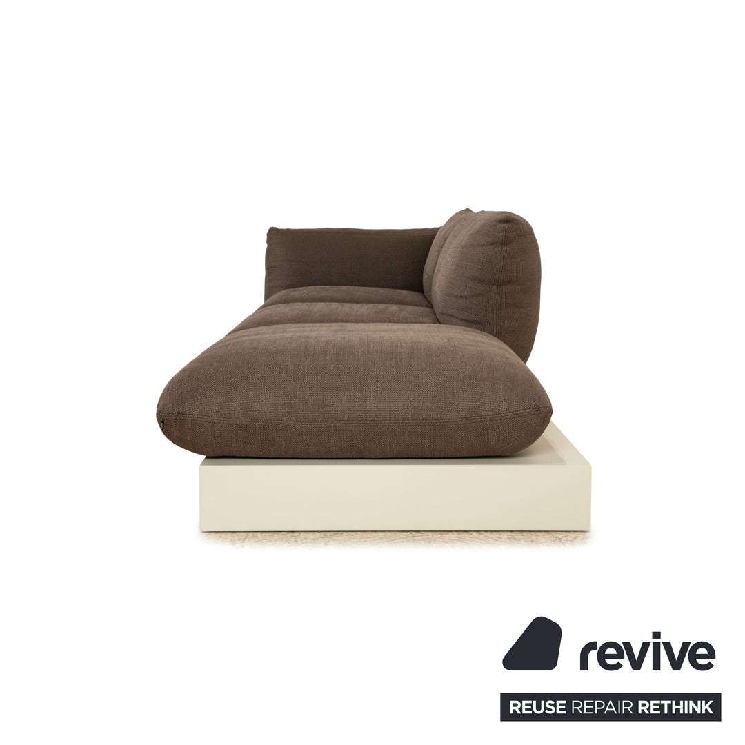 Cor Jalis Stoff Viersitzer Grau Sofa Couch
