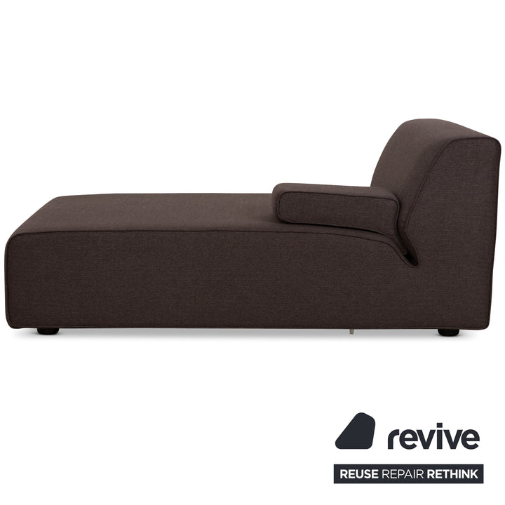 Cor Kelp Stoff Liege Recamiere Grau Braun Neubezug