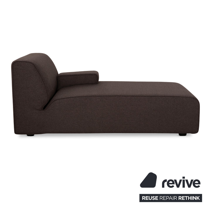 Cor Kelp Stoff Liege Recamiere Grau Braun Neubezug