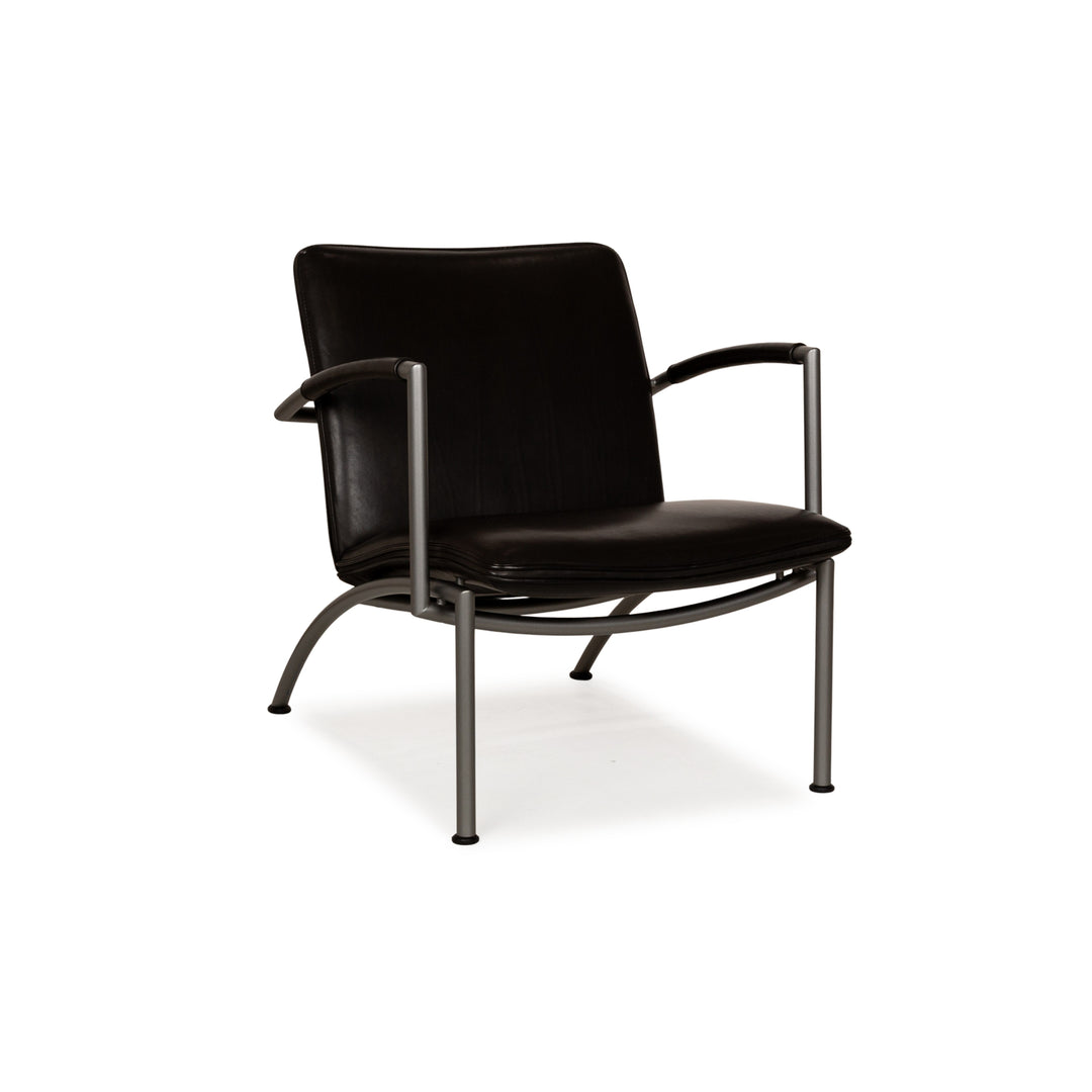 Cor Pando Leder Sessel Schwarz