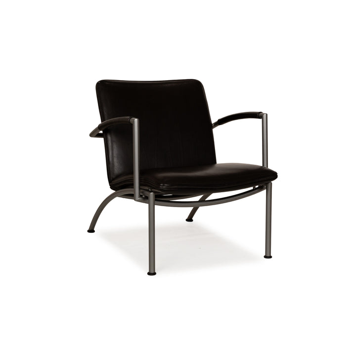 Cor Pando Leder Sessel Schwarz