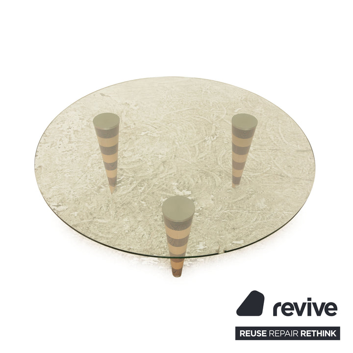 Table basse en verre Cor Zelda bois marron