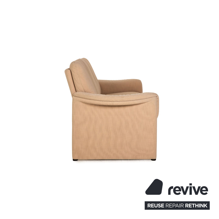 Canapé trois places en tissu Cor Zento beige