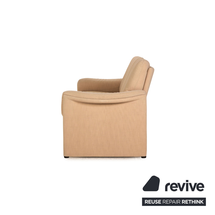 Canapé trois places en tissu Cor Zento beige