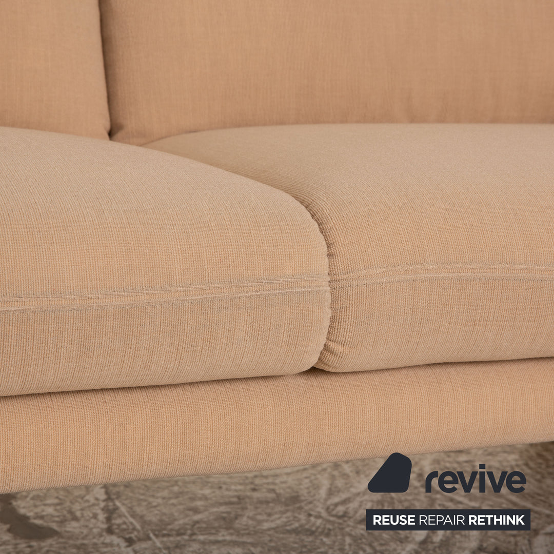 Canapé trois places en tissu Cor Zento beige