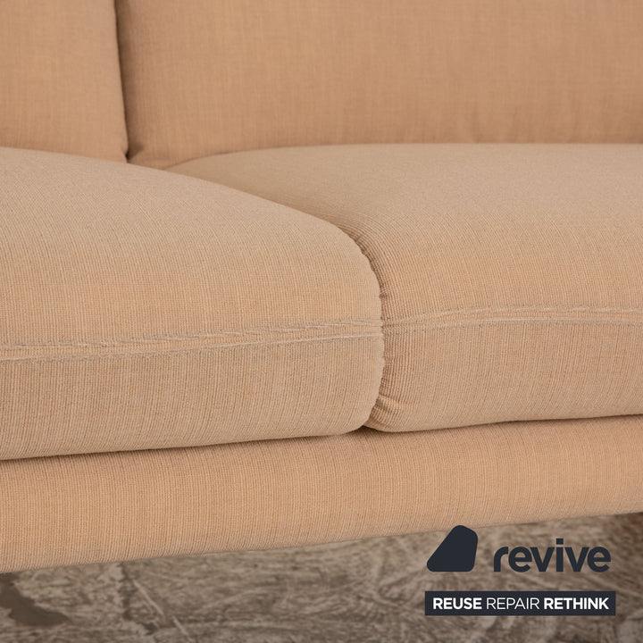 Canapé trois places en tissu Cor Zento beige