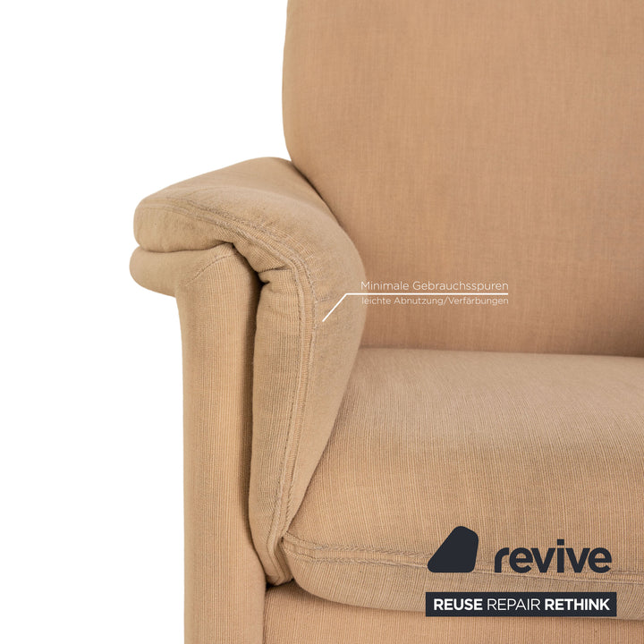 Fauteuil Cor Zento en tissu beige