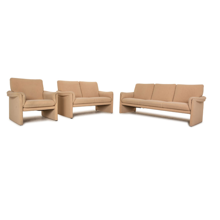 Ensemble canapé en tissu Cor Zento fauteuil beige canapé deux places trois places