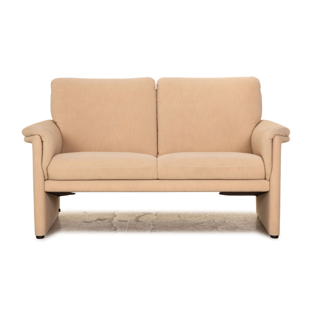 Cor Zento Fabric Two Seater Beige Sofa Couch