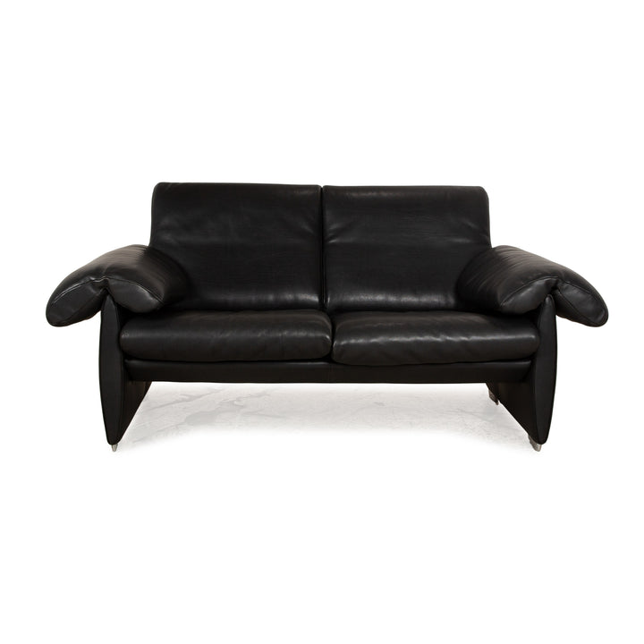 de Sede DS 10 Leder Zweisitzer Schwarz Sofa Couch