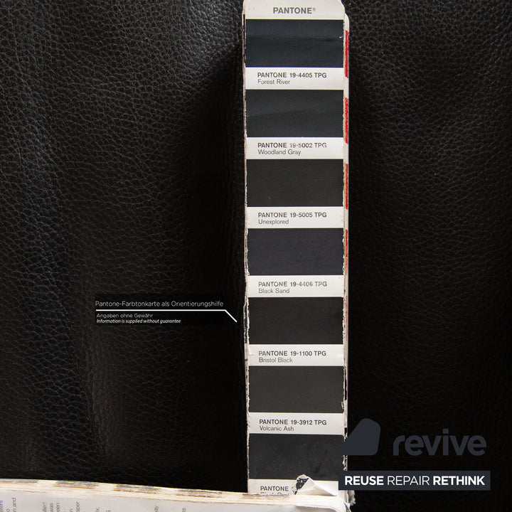 de Sede DS 10 Leder Zweisitzer Schwarz Sofa Couch