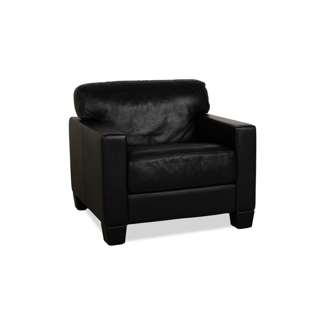 De Sede DS 17 leather armchair dark blue
