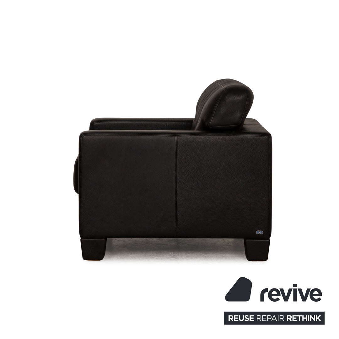 de Sede DS 17 fauteuil en cuir noir