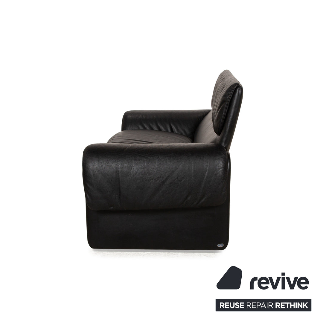 de Sede DS 2011 Leder Zweisitzer Schwarz Sofa Couch
