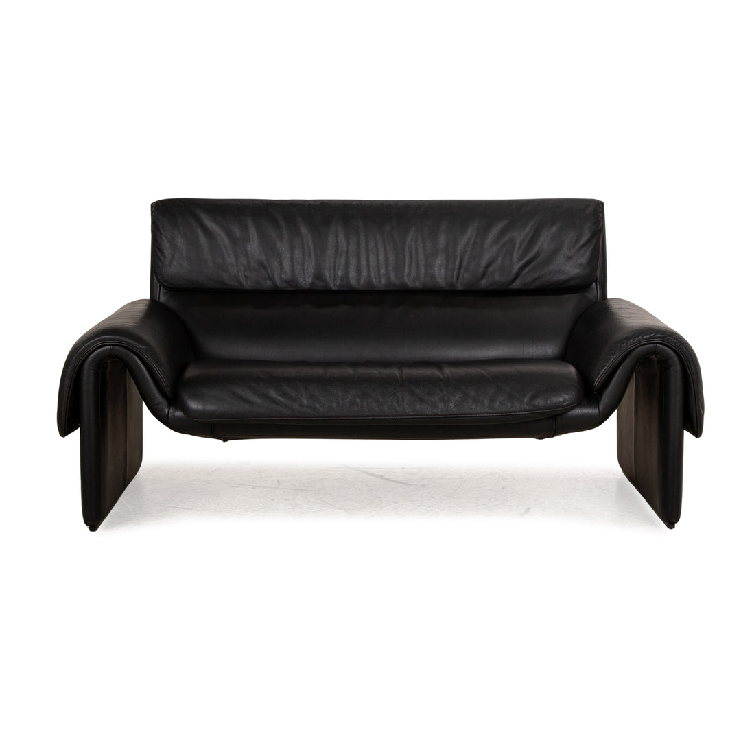 de Sede DS 2011 Leder Zweisitzer Schwarz Sofa Couch